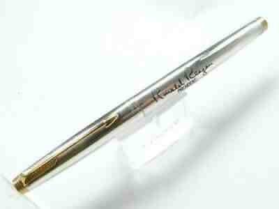 PARKER 75 INF TREATY STERLING SILVER KEEPSAKE FOUNTAIN PEN FROM 1987 NEW IN BOX