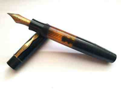 VINTAGE MONTBLANC MEISTERSTUCK L 139 FOUNTAIN PEN D.R.P. 14k GOLD NIB WWII