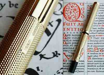 Waterman PSF Solid Gold F.D.W. Fountain Pen 1915. 14K F/M Flex Nib. Ultra Rare