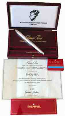 SHEAFFER CREST CP2 LIMITED EDITION 463/500 STERLING SILVER FOUNTAIN PEN MINT NOS