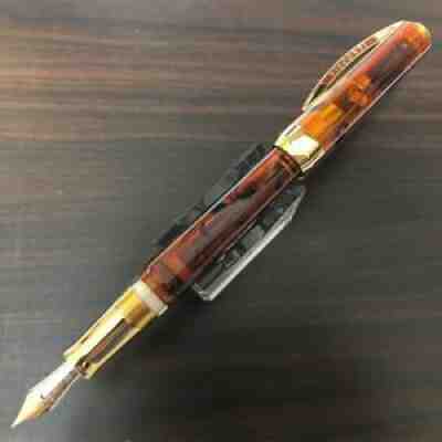 Visconti Opera Master Demo Red Turtle Nib 18k M Fountain Pen