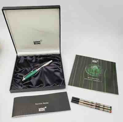 VTG Montblanc Meisterstuck Solitaire Nikolai I Rollerball Malachite Platinum Pen