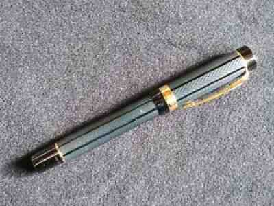 PARKER Duofold Greenwich Meridian special edition fountain pen 18k gold M nib