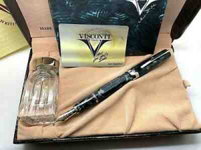 Visconti Opera Master Aida L.E. Fountain Pen w/Case & Inkwell, NEW, Italy #WGP95