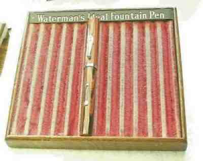 CIRCA1925 WATERMAN'S # 58 WOODGRAIN ( RARER THAN RED RIPPLE ) FOUNTAIN PEN