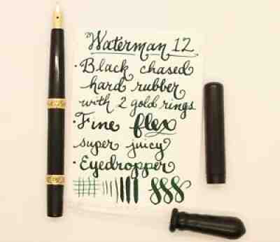 Vintage Fountain Pens, Flexible Nibs, Super Flex Nibs, Wet Noodles