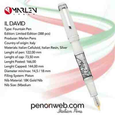 Collectible Fountain Pens : Marlen David Fountain Pen Value Guide ...