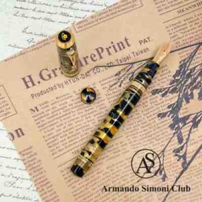 Armando Simoni Club Bologna Extra Black Lucens 18K Fountain Pen ASC for Taiwan