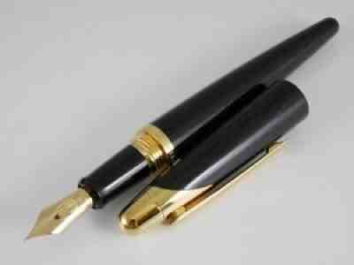 dunhill AD2000 Metallic Black GT Fountain Pen M (MINT) FREE SHIPPING WORLDWIDE