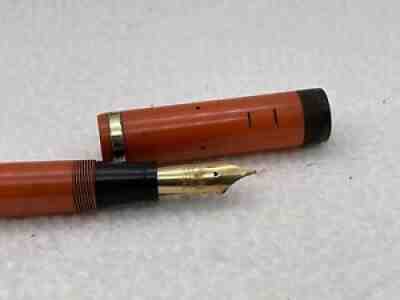 Rare Vintage Oversized Conway Stewart The Duro Pen Fountain Pen - Red Vulcanite