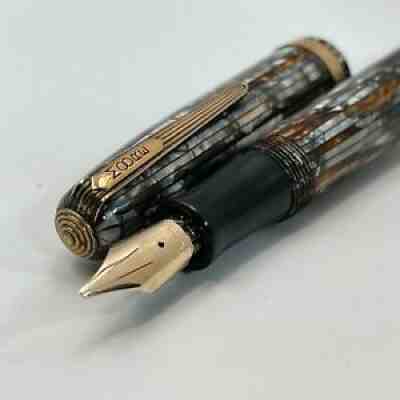 Moore 94a Fountain Pen 14k Flex Music Nib #5 Size Amazing Flex Restored