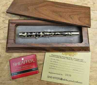 New Sheaffer Nostalgia 1924 LE #2230 Solid 14k Gold Fountain Pen MEDIUM 14K Nib