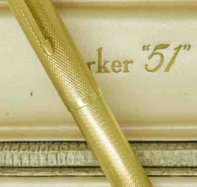 1954 VINTAGE 18CT .750 SOLID GOLD PARKER 51 PRESIDENTIAL FOUNTAIN PEN U.K. BOXED