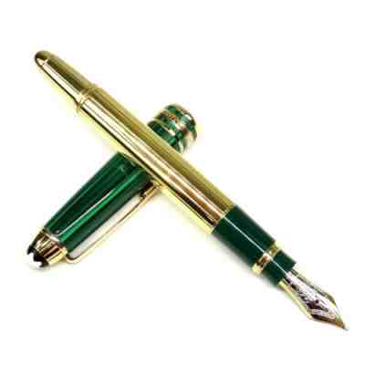 MONTBLANC MEISTERSTUCK Nikolai II Fountain Pen SV925 Malachite 18KYG Nib X1660