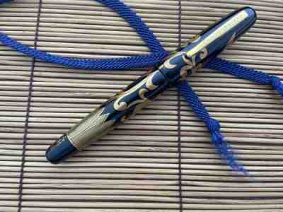 Danitrio Prototype Maki-e Pen By Artist Mr. Masanori Omote, 18kt Broad Nib, NEW