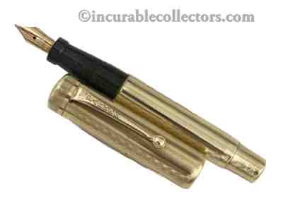 Very Rare Parker Duofold Solid 14 K Gold Fountain Pen 1930s 33.6 Grams