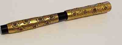 Rare Parker 54 eyedropper Fountain Pen gold filled filigree