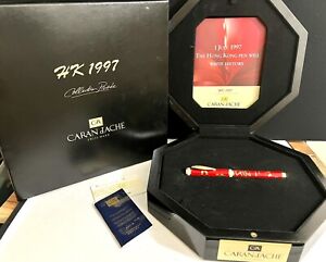 Rare Caran d'Ache Hongkong 1997 Limited Edition #293/1000 Fountain Pen, 18k nib