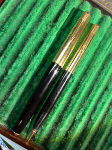 Vintage Parker 51 Demi Mark I Black Aerometric Fountain Pen W/ 12K Gold  Filled Cap FREE SHIPPING 