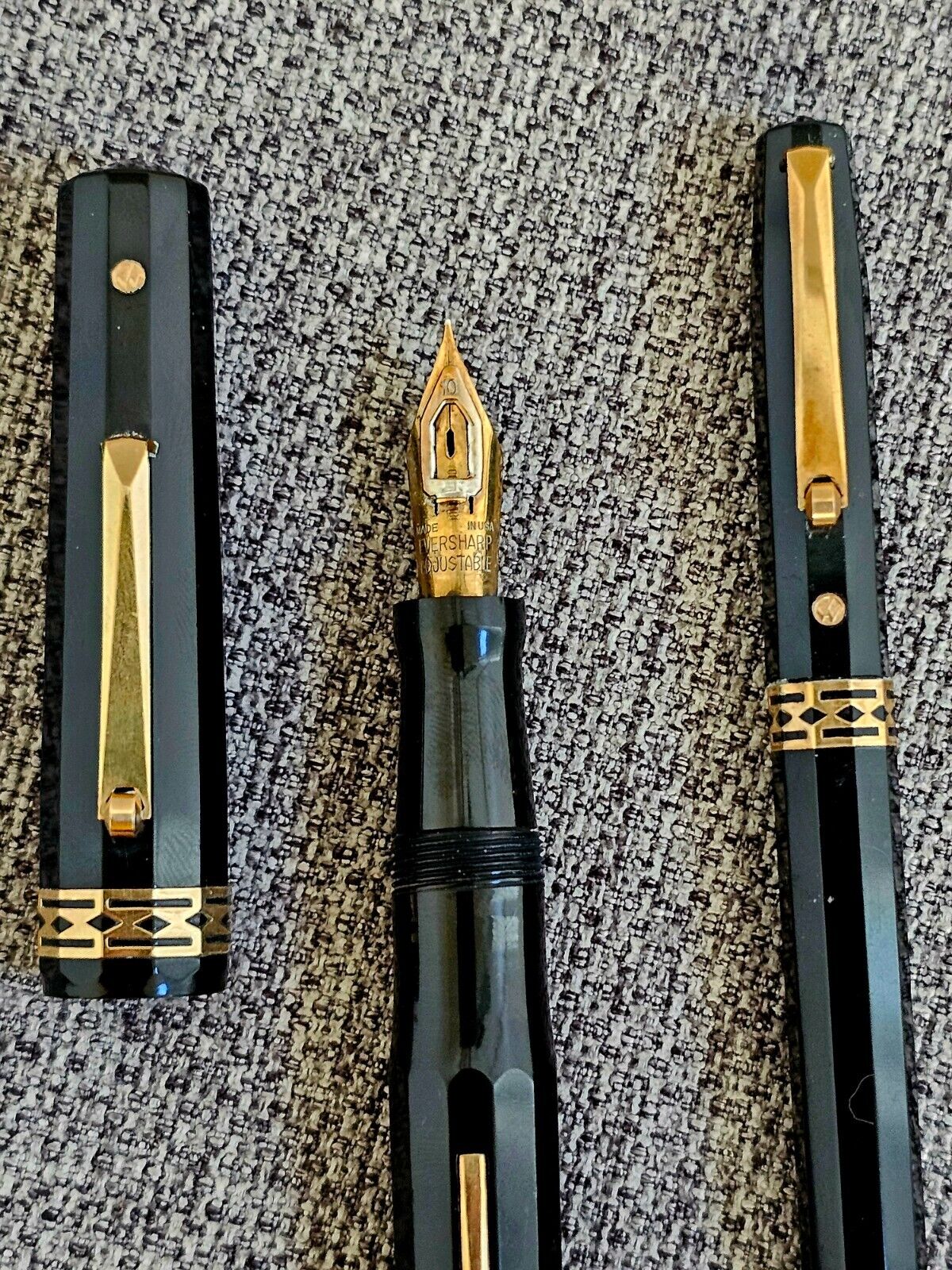 Wahl Eversharp Doric Oversize Adjustable Nib 10 Black Set - Sold
