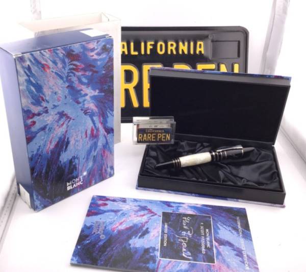 Montblanc Scott Fitzgerald Fountain Pen  18K Med nib Year 2002 NEW  BOXED