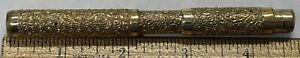 Moore Gold Filled Snail Pattern Fountain Pen-14K Flexible Nib *