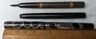 Parker jointless parts lot vintage fountain pen heath silver overlay