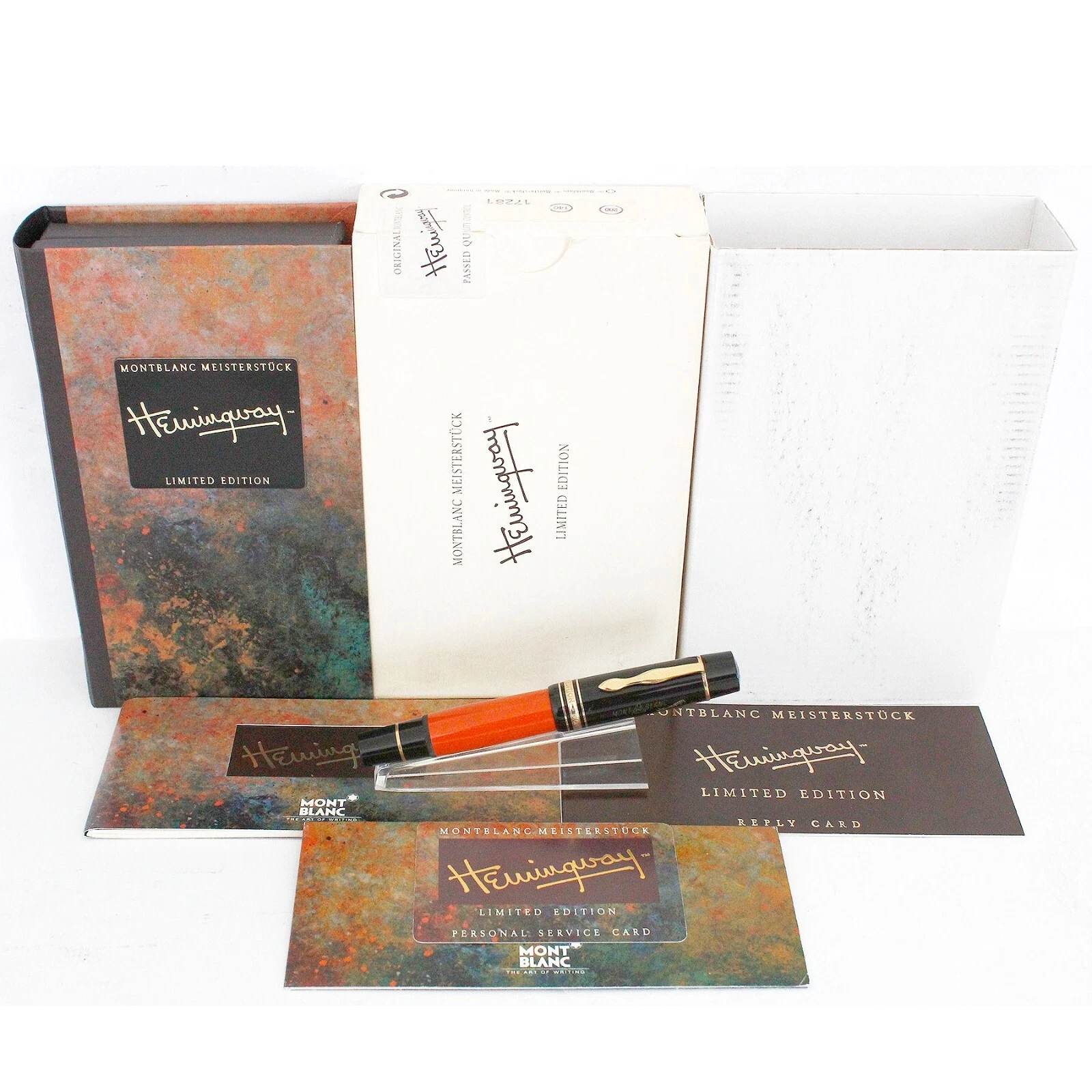 NEVER INKED 1992 MONTBLANC ERNEST HEMINGWAY WRITERS SERIES FOUNTAIN PEN