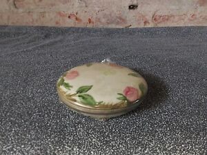 Rare!!! Franciscan  Desert Rose Covered Pin Jar/Trinket Dish-New Old Stock