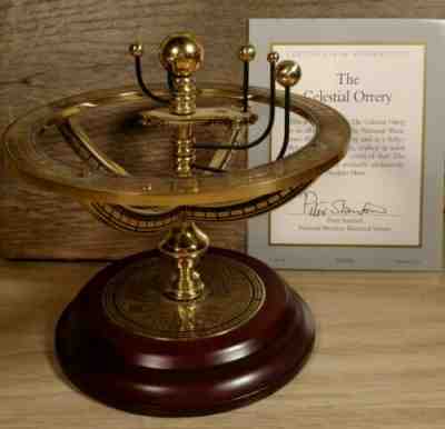 Franklin Mint The Celestial Orrery Crafted In Solid Brass