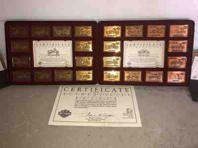 Limited-Edition Harley Davidson 90th Anniversary Bronze Ingot Collection