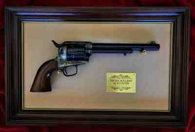 Franklin Mint Doc Holliday Colt 45 Replica Revolver with Display Plaque