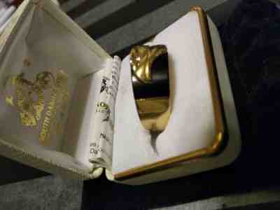 MEN FRANKLIN MINT BILL BLASS AMERICAN GOLD EAGLE RING