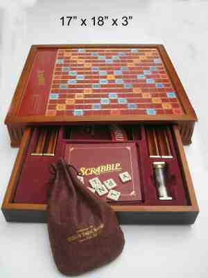 VINTAGE FRANKLIN MINT STYLE HASBRO COLLECTOR EDITION SCRABBLE GAME