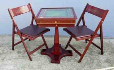 Franklin Mint Monopoly Collectors Edition with Table and Chairs RARE NEEDS TLC