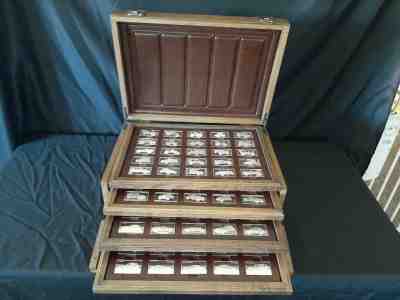 THE FRANKLIN MINT STERLING SILVER CENTENNIAL CAR INGOT COLLECTION