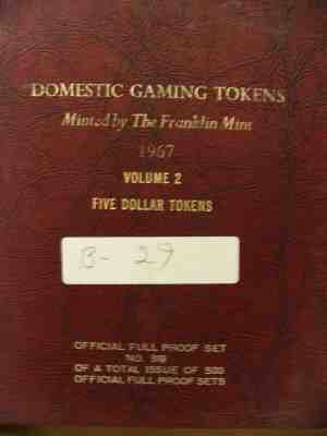 FRANKLIN MINT 1967 Set Of 36 Sterling Silver Full Proof DOMESTIC GAMING TOKENS