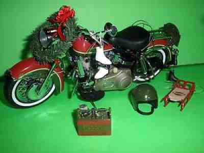 B11G315 Franklin Mint Harley Davidson ELECTRA GLIDE 2010 CHRISTMAS 1:10 Scale