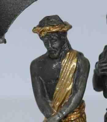 Franklin Mint 14 Stations Of The Cross Fine Pewter/22kt Gold - Complete Set!