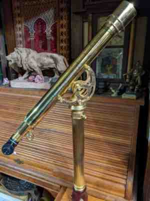Vintage Franklin Mint Brass Old Royal Observatory Celestial Telescope