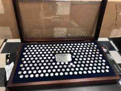 Franklin Mint History of The United States Sterling Silver 200 Mini-Coin Set