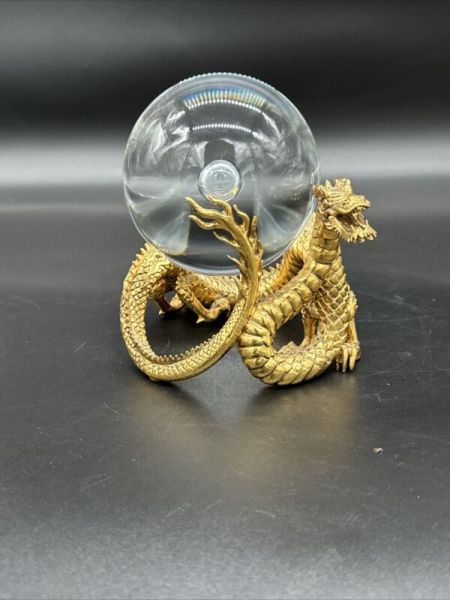 Franklin Mint - The Celestial Dragon - Brass Crystal Ball