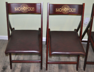 Very Rare Franklin Mint Monopoly 2 Chairs Lot, Delivery Ship Pickup, Dislayed