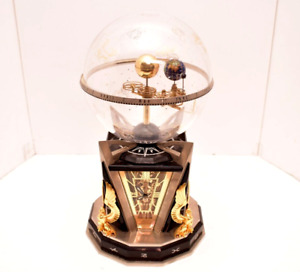 FRANKLIN MINT Aquarian Age Clock David Baraky Celestial Orbiting Zodiac Art Deco