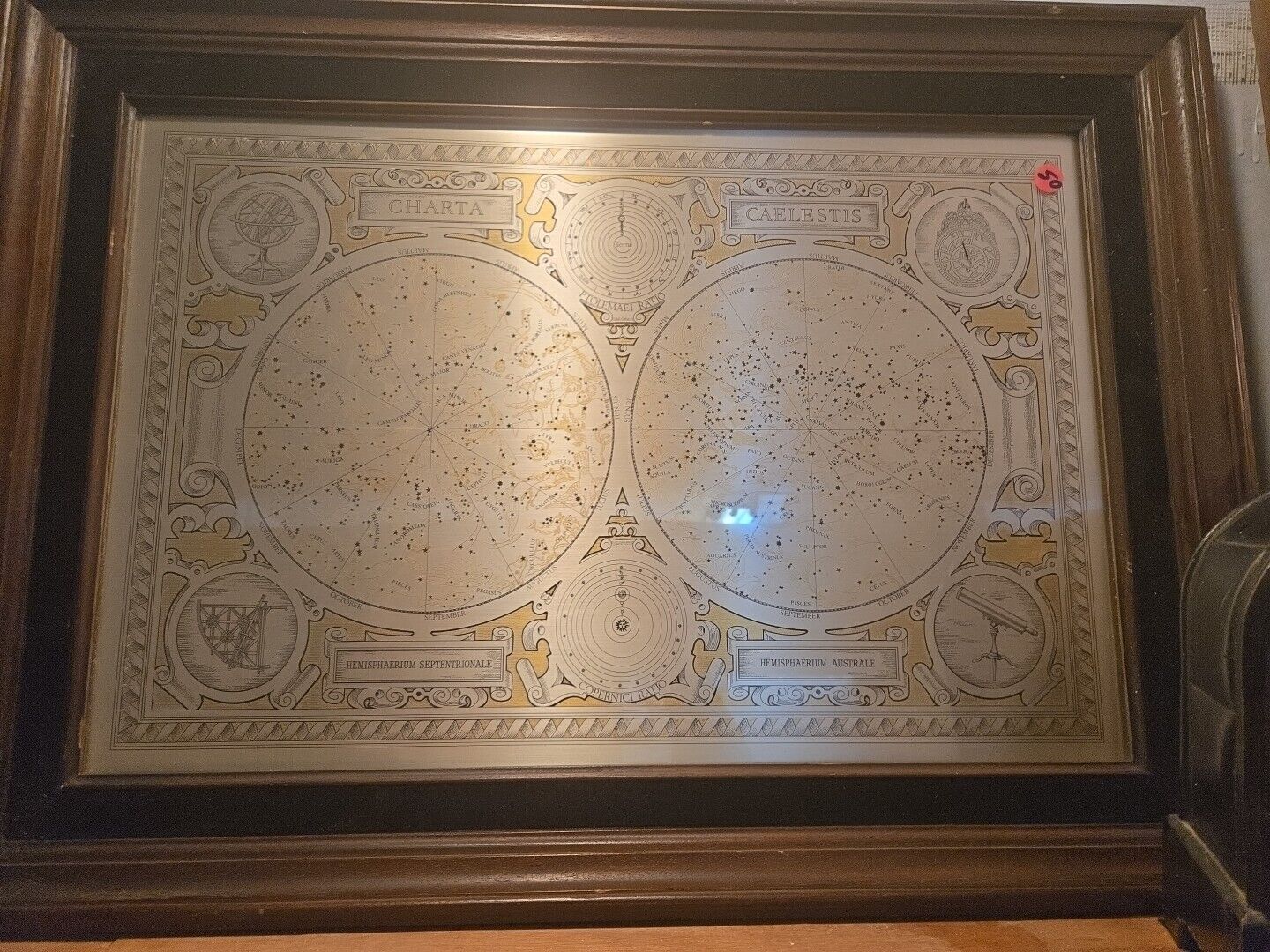 Franklin mint, 24k gold Celestial chart