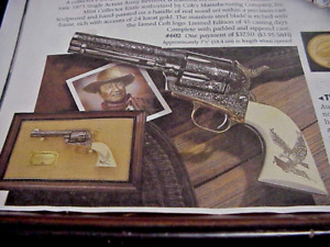 John Wayne Franklin Mint Commemorative 1871 Colt .45 Revolver