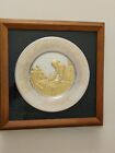 STERLING SILVER BICENTENNIAL PLATE ~John Hancock ~Franklin Mint ~1976 ~FRAMED