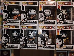 FUNKO POP ROCKS KISS SETS 04-05-06-07 & 121-121-123-124 NEW