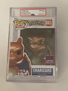 UNRELEASED POKEMON METALLIC CHARIZARD Funko Pop! PSA 8.5 NM-MT+ GRAIL