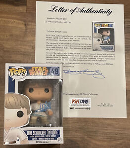 Mark Hamill Signed Luke Skywalker Star WarsFunko Pop! #49 PSA/DNA Authentic LOA